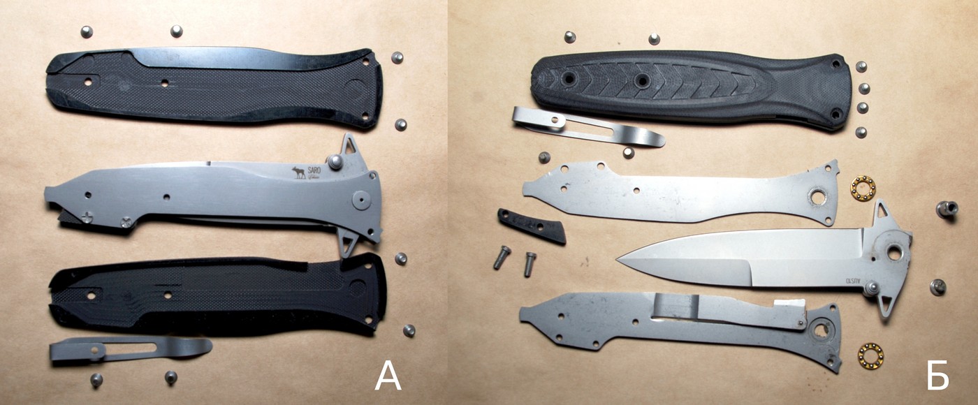 Два ножа одного дизайна