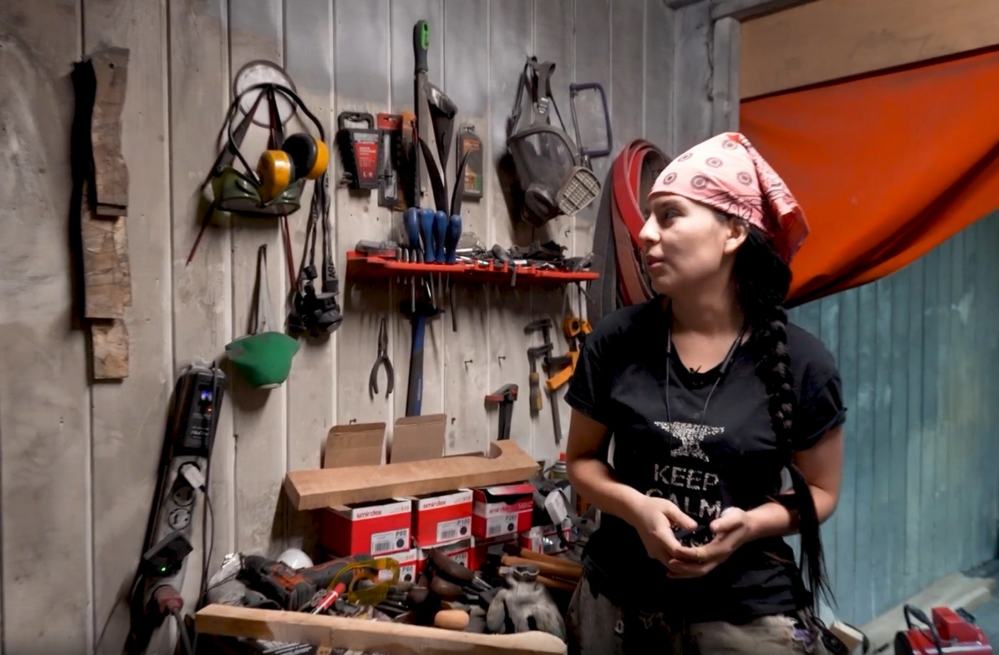 Ангелина Аргани Аргани и её топоры-«мангазеи»