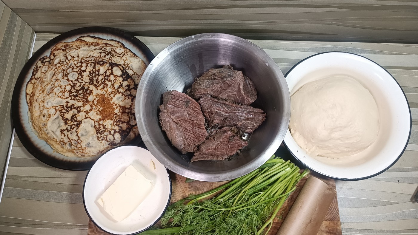 Каравай блинчатый из дичи