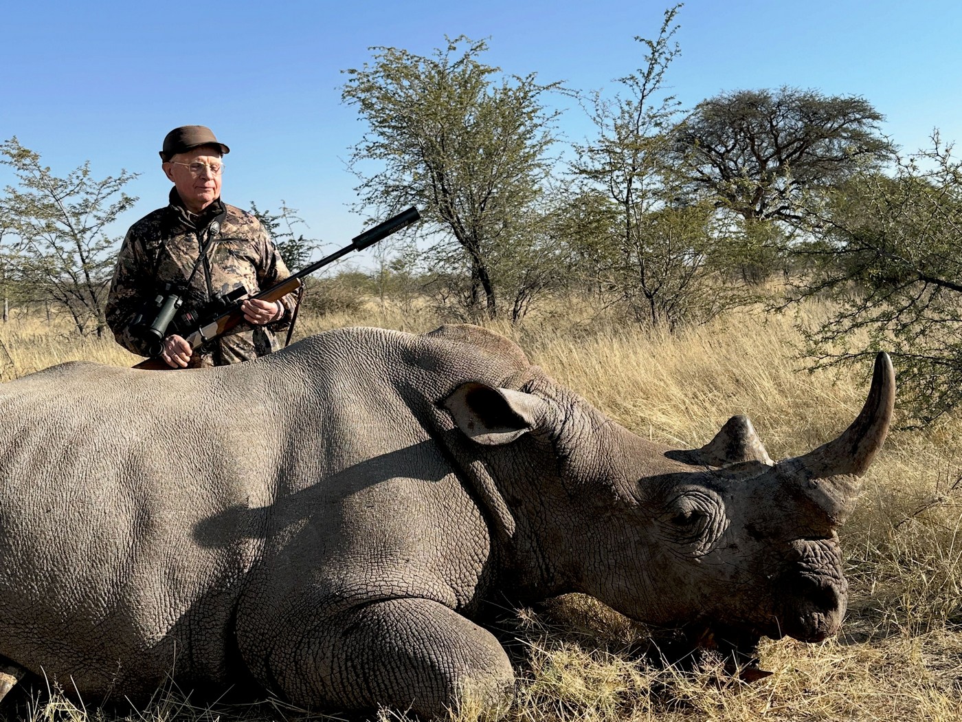 Намибийские антилопы и бурая гиена