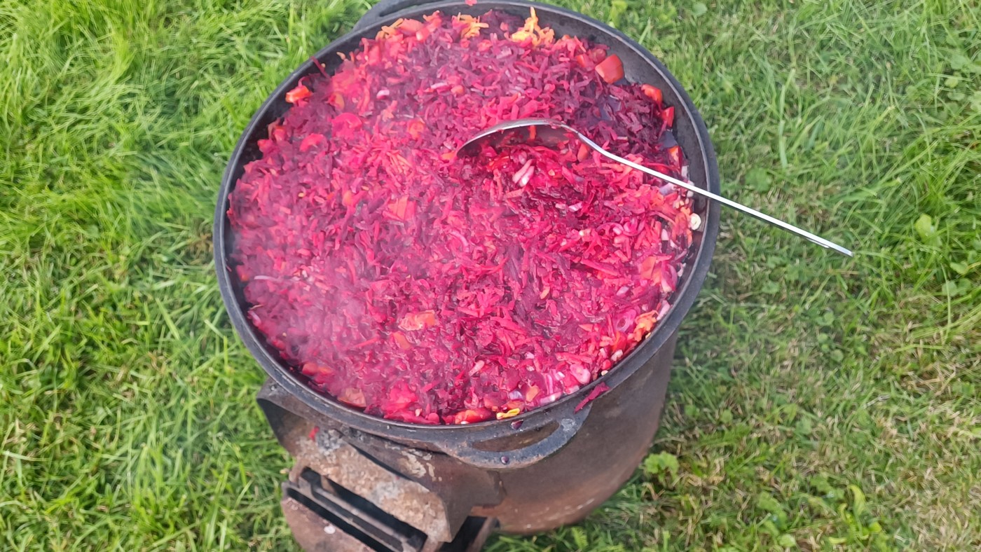 Борщ из копытной дичи